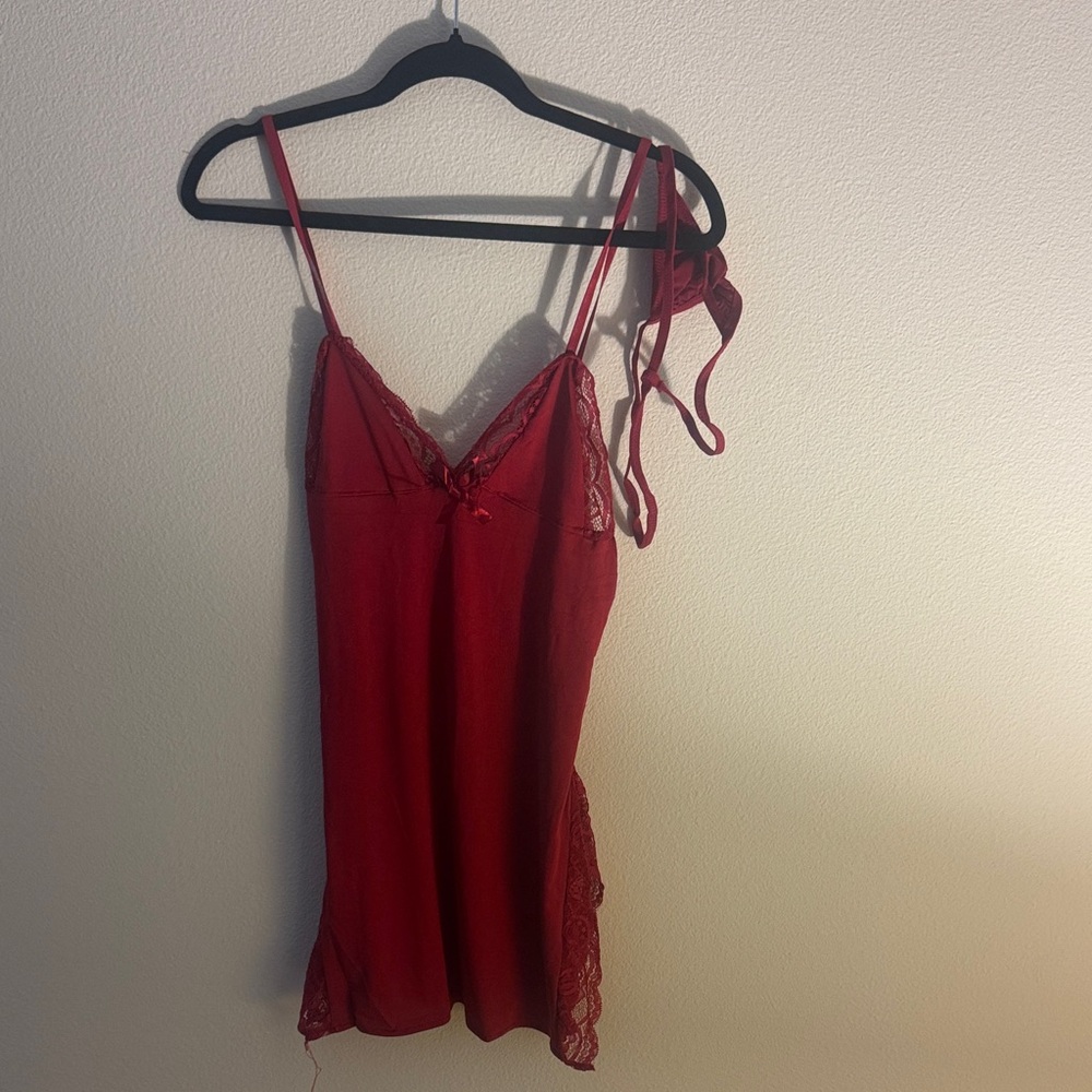 Red Lace Night Dress